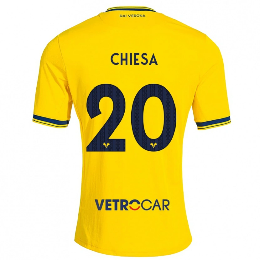Danxen Herren Mattia Chiesa #20 Gelb Rot Auswärtstrikot Trikot 2026/27 T-Shirt Österreich