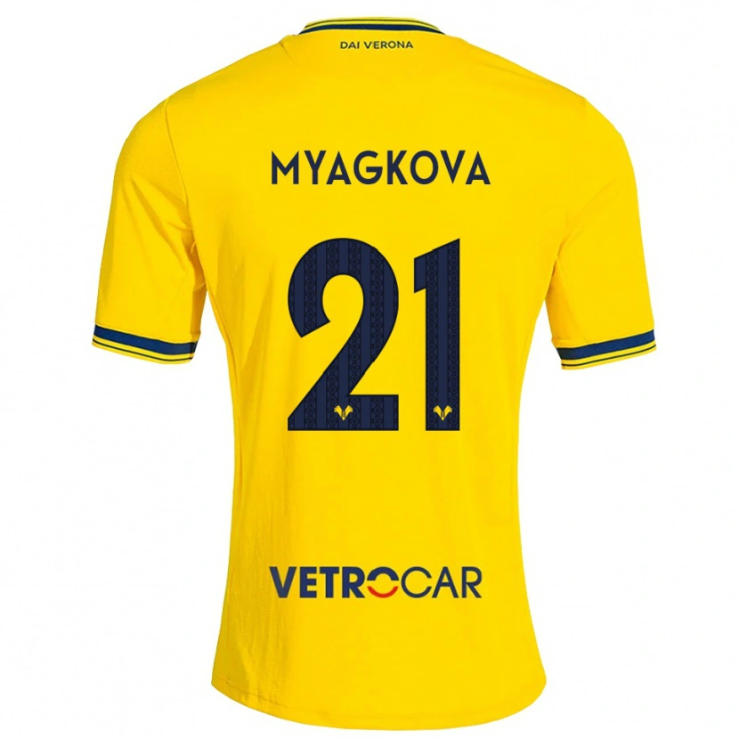 Danxen Herren Alina Myagkova #21 Gelb Rot Auswärtstrikot Trikot 2026/27 T-Shirt Österreich