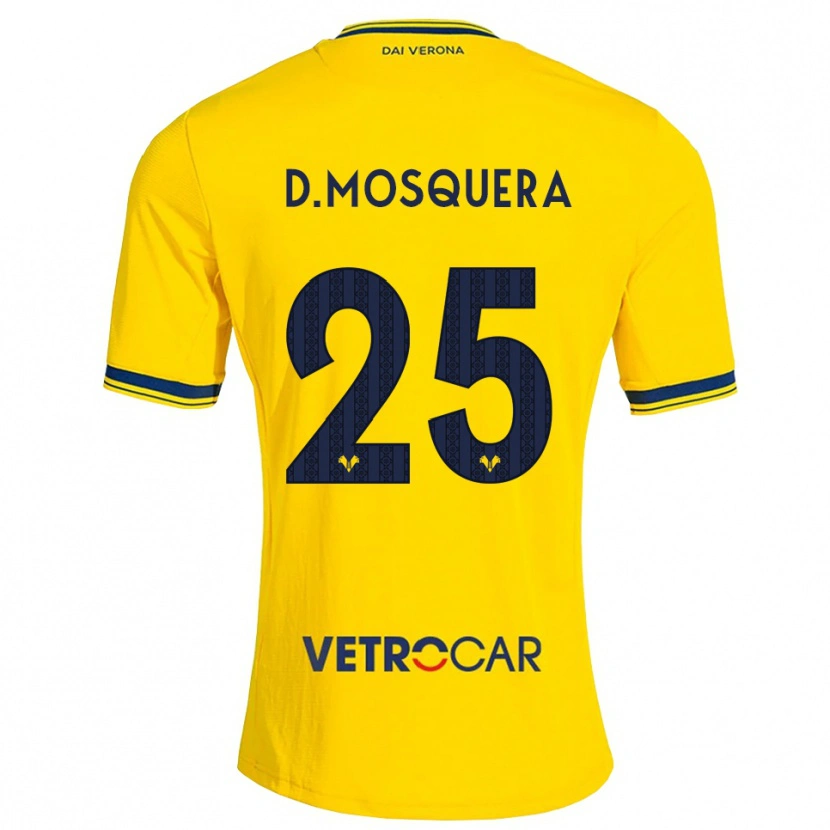 Danxen Herren Daniel Mosquera #25 Gelb Rot Auswärtstrikot Trikot 2026/27 T-Shirt Österreich