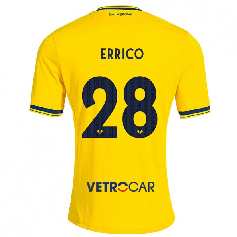 Danxen Herren Emma Raffaella Errico #28 Gelb Rot Auswärtstrikot Trikot 2026/27 T-Shirt Österreich