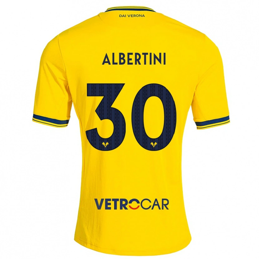 Danxen Herren Francesco Albertini #30 Gelb Rot Auswärtstrikot Trikot 2026/27 T-Shirt Österreich