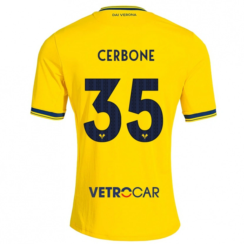 Danxen Herren Salvatore Cerbone #35 Gelb Rot Auswärtstrikot Trikot 2026/27 T-Shirt Österreich