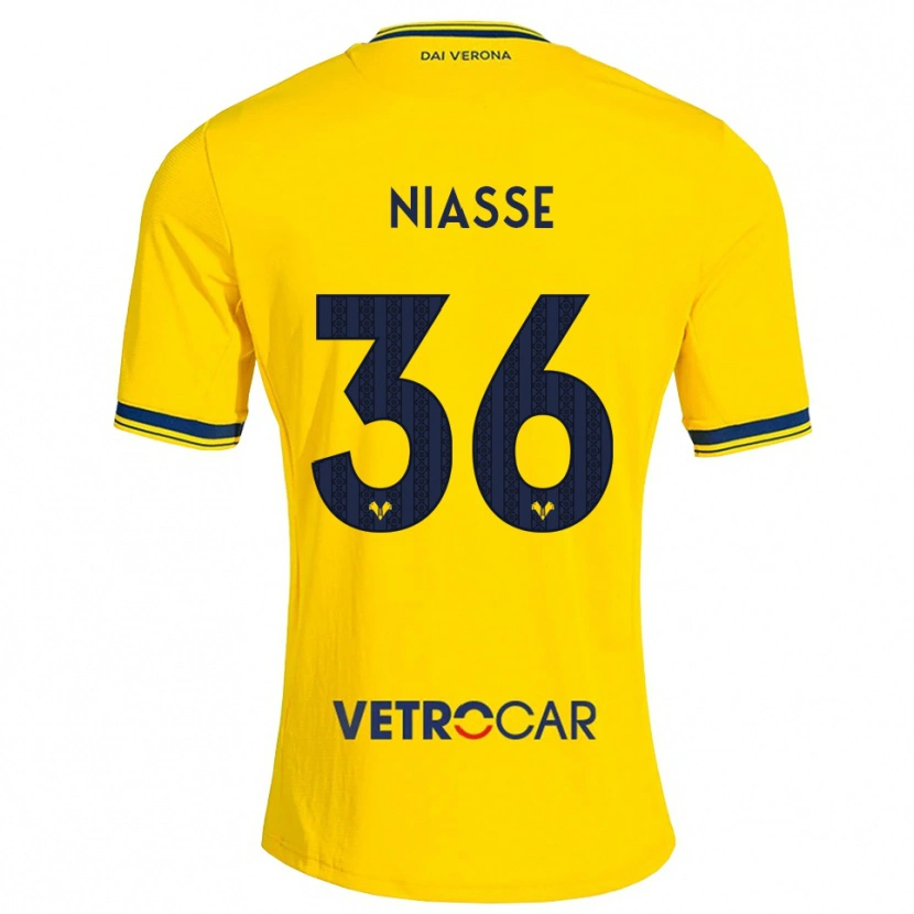 Danxen Herren Cheikh Niasse #36 Gelb Rot Auswärtstrikot Trikot 2026/27 T-Shirt Österreich