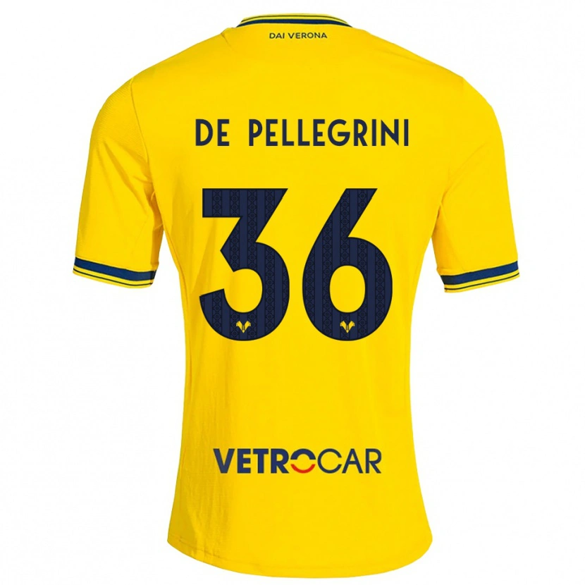Danxen Herren Erika De Pellegrini #36 Gelb Rot Auswärtstrikot Trikot 2026/27 T-Shirt Österreich