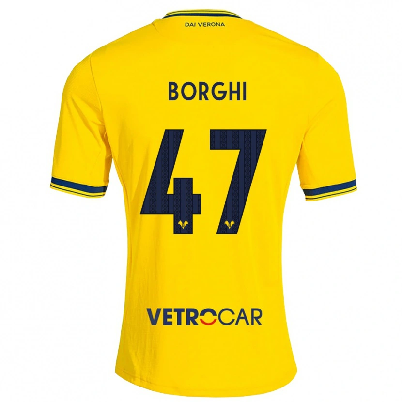 Danxen Herren Arthur Borghi #47 Gelb Rot Auswärtstrikot Trikot 2026/27 T-Shirt Österreich
