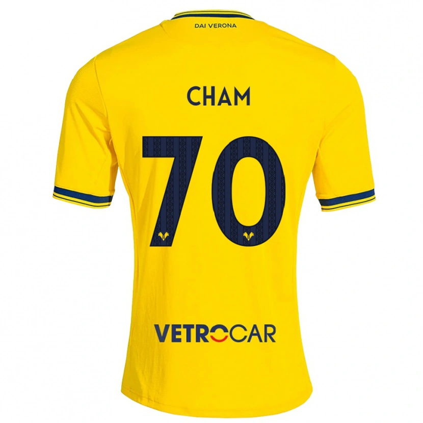 Danxen Herren Fallou Cham #70 Gelb Rot Auswärtstrikot Trikot 2026/27 T-Shirt Österreich