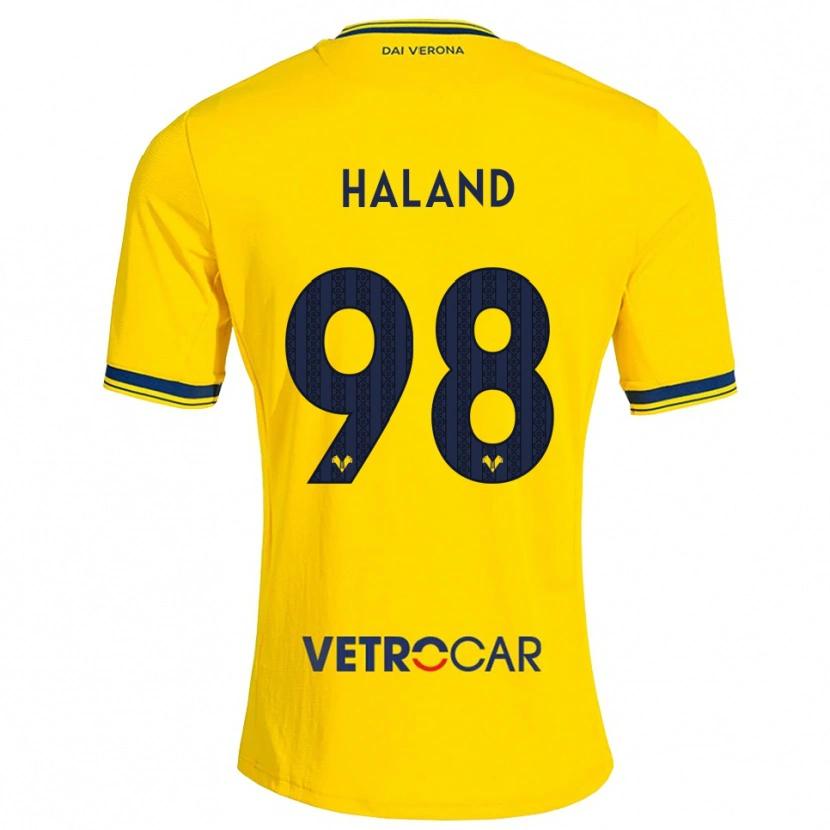 Danxen Herren Benedicte Iversen Håland #98 Gelb Rot Auswärtstrikot Trikot 2026/27 T-Shirt Österreich