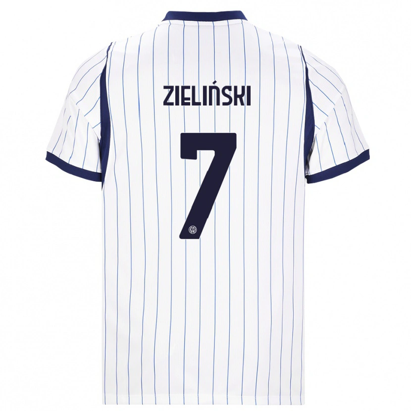 Danxen Herren Piotr Zielinski #7 Weiß Dunkelblau Auswärtstrikot Trikot 2026/27 T-Shirt Österreich