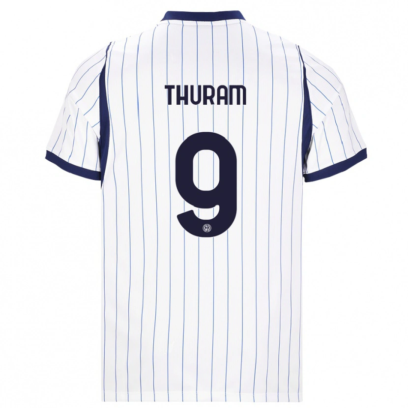 Danxen Herren Marcus Thuram #9 Weiß Dunkelblau Auswärtstrikot Trikot 2026/27 T-Shirt Österreich