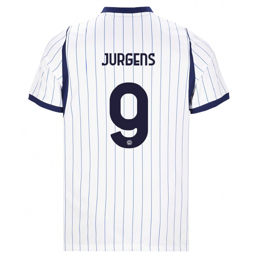 Danxen Herren Oliver Jurgens #9 Weiß Dunkelblau Auswärtstrikot Trikot 2026/27 T-Shirt Österreich