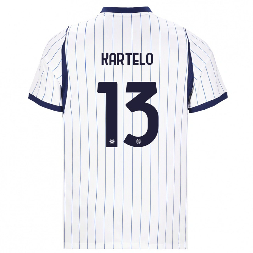 Danxen Herren Dominik Kartelo #13 Weiß Dunkelblau Auswärtstrikot Trikot 2026/27 T-Shirt Österreich