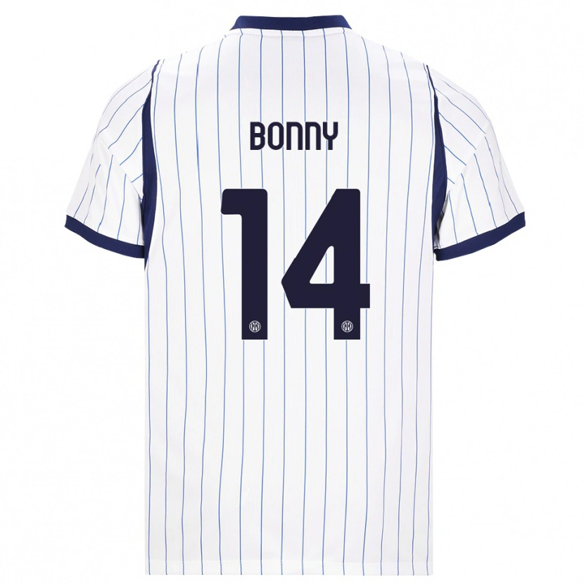 Danxen Herren Ange-Yoan Bonny #14 Weiß Dunkelblau Auswärtstrikot Trikot 2026/27 T-Shirt Österreich