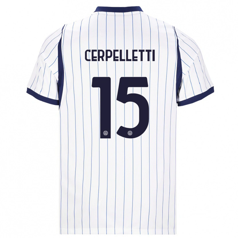 Danxen Herren Filippo Cerpelletti #15 Weiß Dunkelblau Auswärtstrikot Trikot 2026/27 T-Shirt Österreich