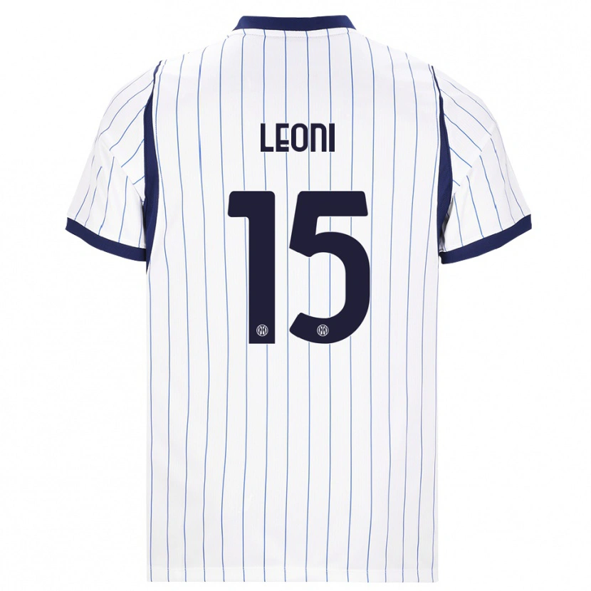 Danxen Herren Luca Leoni #15 Weiß Dunkelblau Auswärtstrikot Trikot 2026/27 T-Shirt Österreich