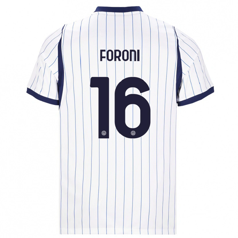 Danxen Herren Alessandro Foroni #16 Weiß Dunkelblau Auswärtstrikot Trikot 2026/27 T-Shirt Österreich