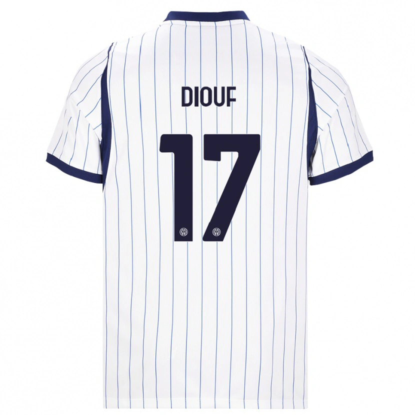 Danxen Herren Andy Diouf #17 Weiß Dunkelblau Auswärtstrikot Trikot 2026/27 T-Shirt Österreich
