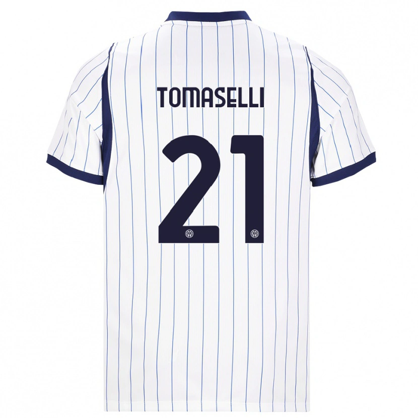 Danxen Herren Martina Tomaselli #21 Weiß Dunkelblau Auswärtstrikot Trikot 2026/27 T-Shirt Österreich
