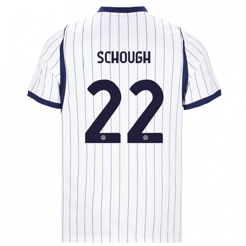 Danxen Herren Olivia Schough #22 Weiß Dunkelblau Auswärtstrikot Trikot 2026/27 T-Shirt Österreich