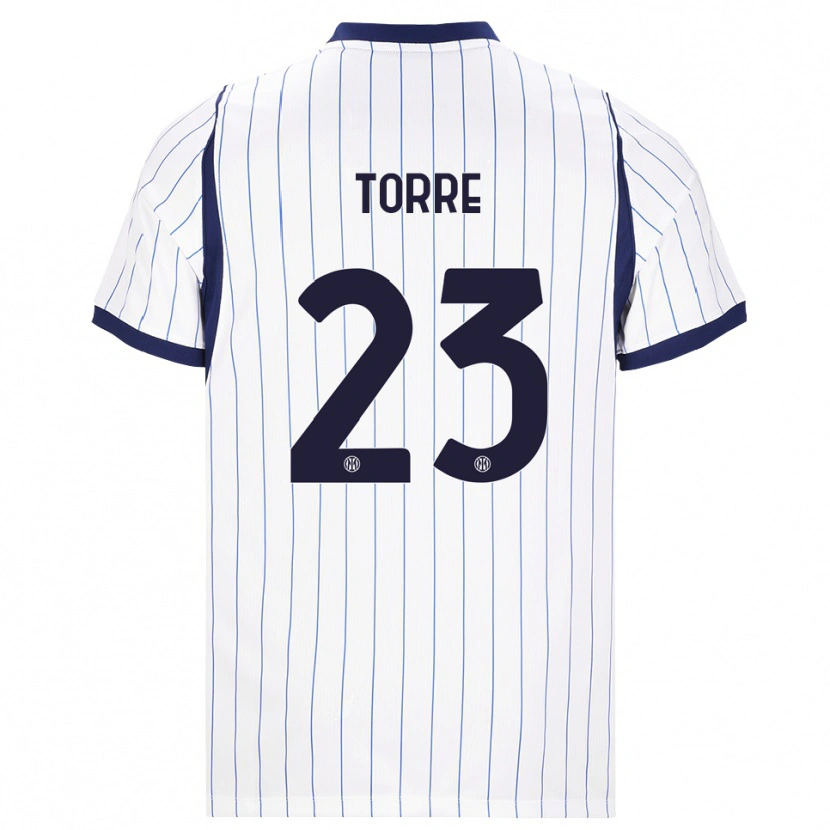 Danxen Herren Pietro La Torre #23 Weiß Dunkelblau Auswärtstrikot Trikot 2026/27 T-Shirt Österreich
