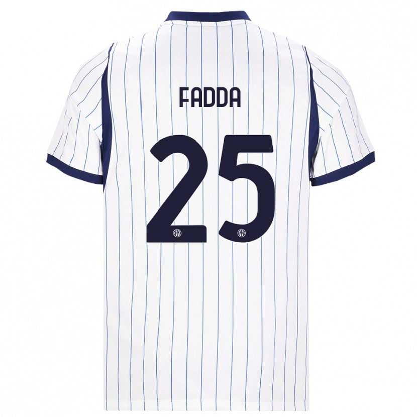 Danxen Herren Paola Fadda #25 Weiß Dunkelblau Auswärtstrikot Trikot 2026/27 T-Shirt Österreich