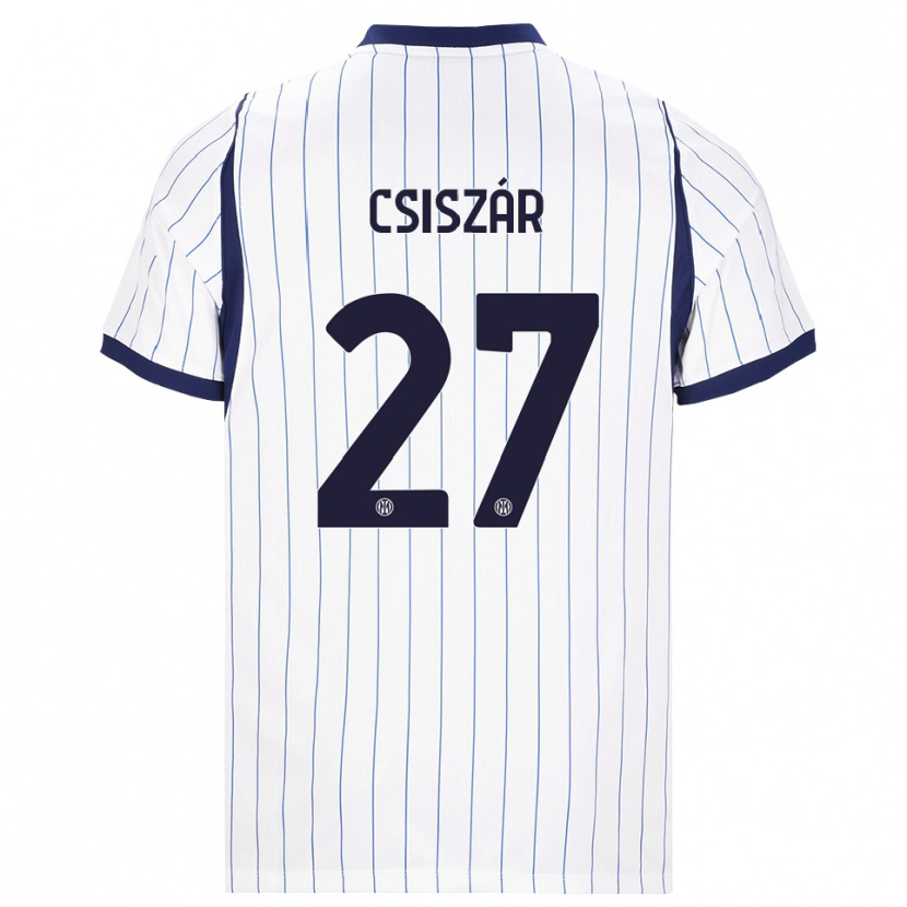 Danxen Herren Henrietta Csiszár #27 Weiß Dunkelblau Auswärtstrikot Trikot 2026/27 T-Shirt Österreich