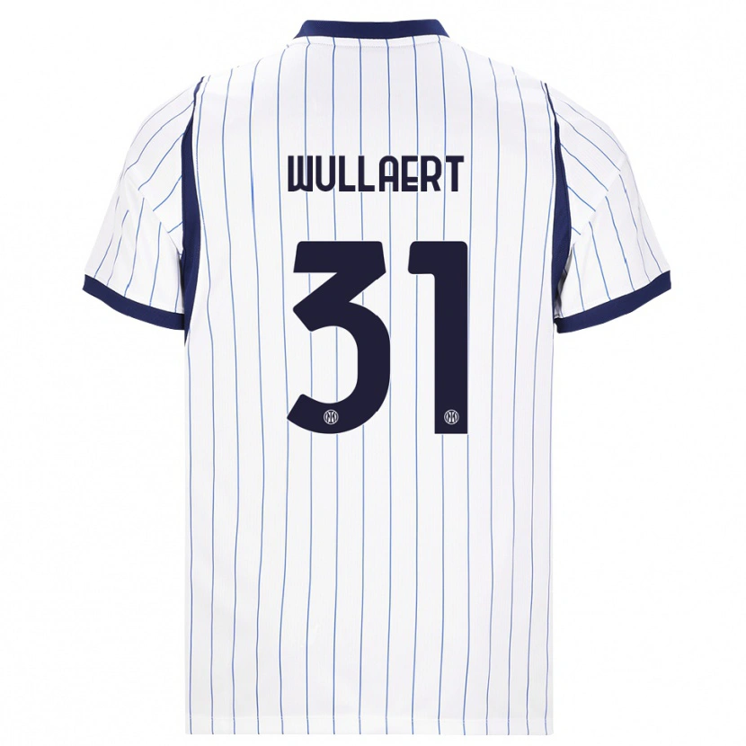 Danxen Herren Tessa Wullaert #31 Weiß Dunkelblau Auswärtstrikot Trikot 2026/27 T-Shirt Österreich