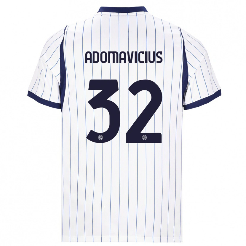 Danxen Herren Henrikas Adomavičius #32 Weiß Dunkelblau Auswärtstrikot Trikot 2026/27 T-Shirt Österreich