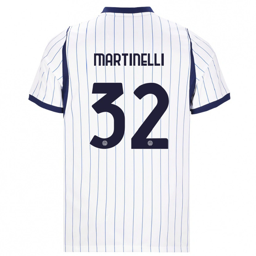 Danxen Herren Matilde Martinelli #32 Weiß Dunkelblau Auswärtstrikot Trikot 2026/27 T-Shirt Österreich
