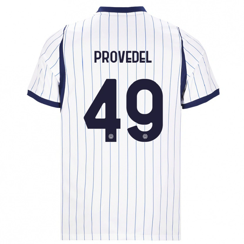 Danxen Herren Ivan Provedel #49 Weiß Dunkelblau Auswärtstrikot Trikot 2026/27 T-Shirt Österreich