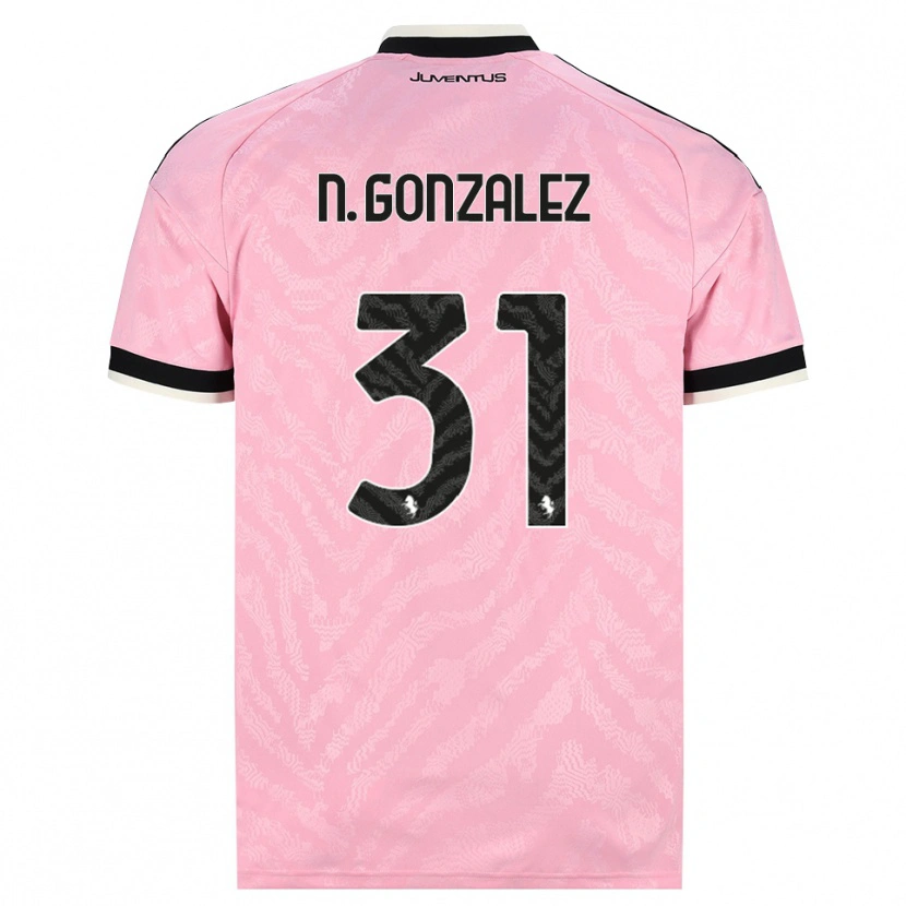 Danxen Herren Nico González #31 Pink Schwarz Auswärtstrikot Trikot 2026/27 T-Shirt Österreich