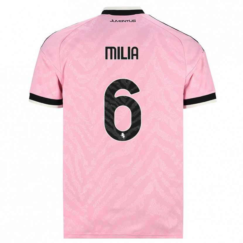 Danxen Herren Nicolò Milia #6 Pink Schwarz Auswärtstrikot Trikot 2026/27 T-Shirt Österreich