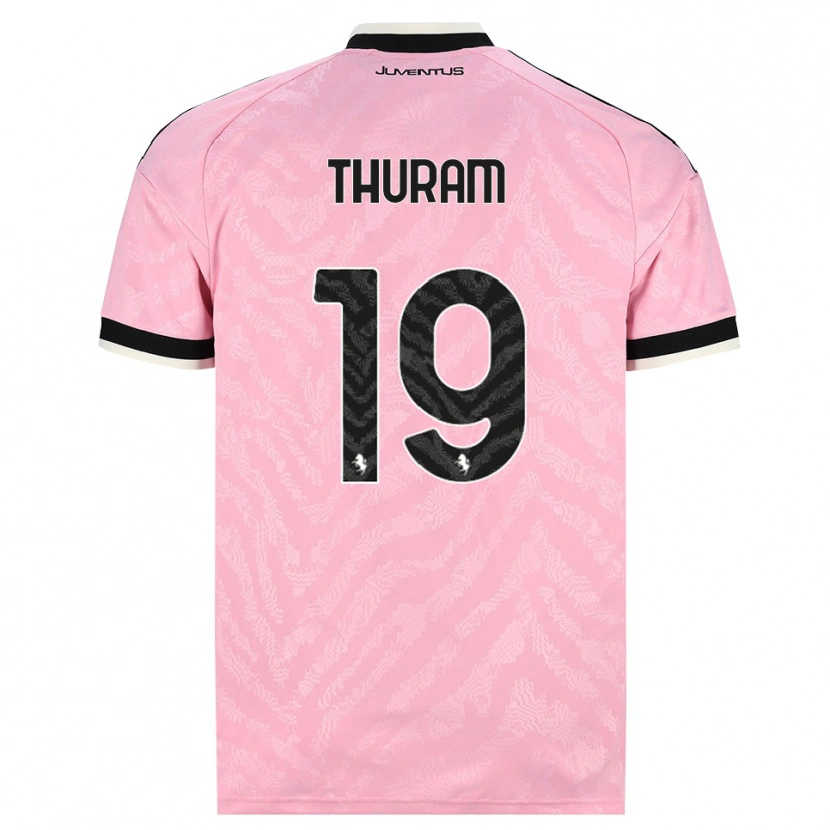 Danxen Herren Khéphren Thuram #19 Pink Schwarz Auswärtstrikot Trikot 2026/27 T-Shirt Österreich