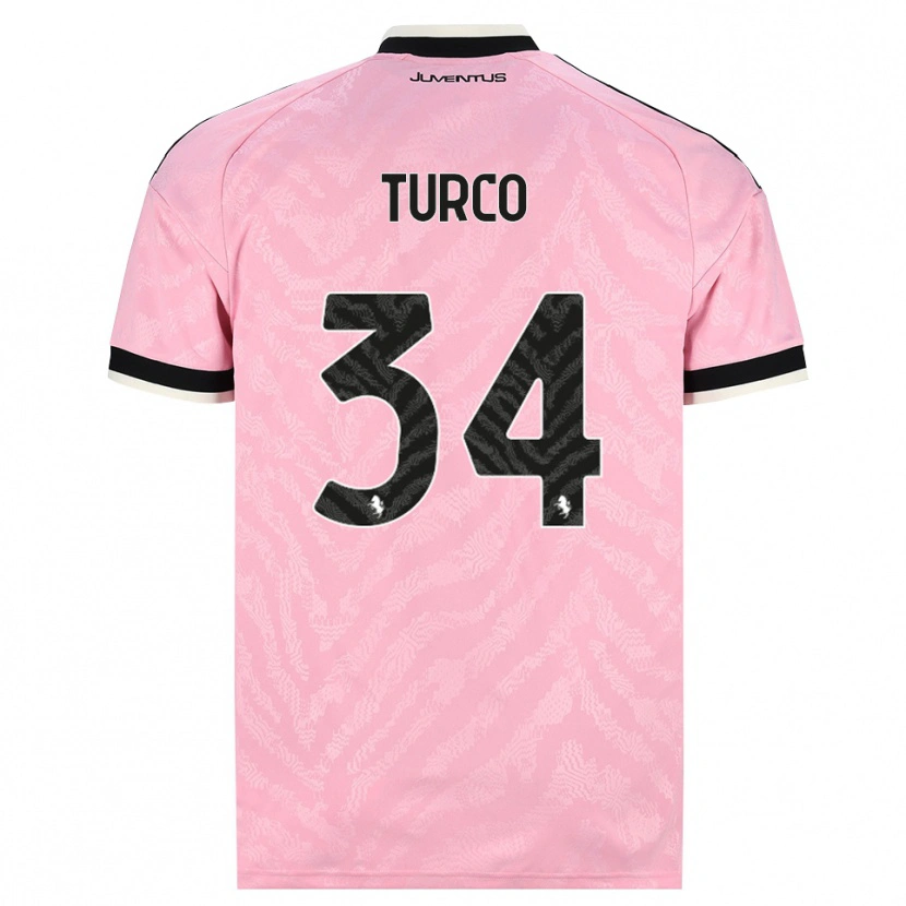 Danxen Herren Stefano Turco #34 Pink Schwarz Auswärtstrikot Trikot 2026/27 T-Shirt Österreich
