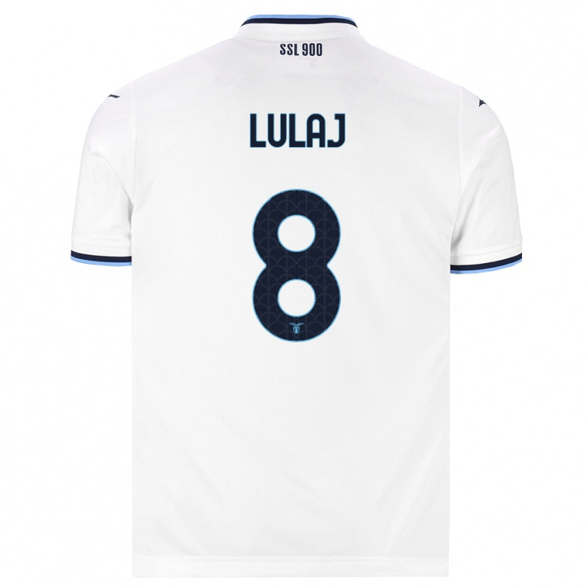 Danxen Herren Daniele Lulaj #8 Weiß Dunkelblau Auswärtstrikot Trikot 2026/27 T-Shirt Österreich