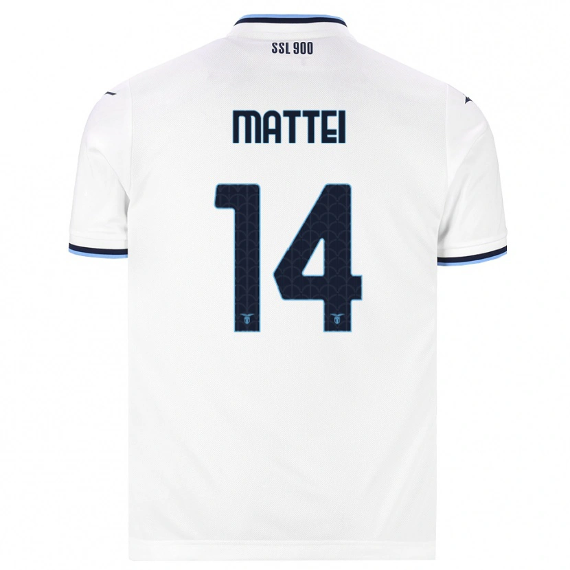 Danxen Herren Sarah Mattei #14 Weiß Dunkelblau Auswärtstrikot Trikot 2026/27 T-Shirt Österreich