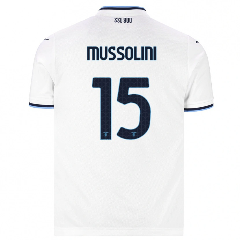 Danxen Herren Romano Floriani Mussolini #15 Weiß Dunkelblau Auswärtstrikot Trikot 2026/27 T-Shirt Österreich
