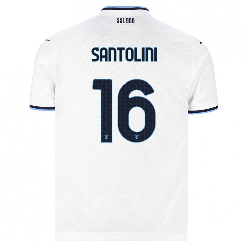 Danxen Herren Emanuele Santolini #16 Weiß Dunkelblau Auswärtstrikot Trikot 2026/27 T-Shirt Österreich