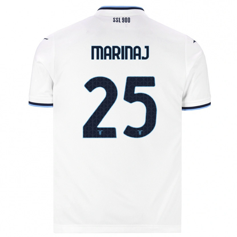 Danxen Herren Kledi Marinaj #25 Weiß Dunkelblau Auswärtstrikot Trikot 2026/27 T-Shirt Österreich
