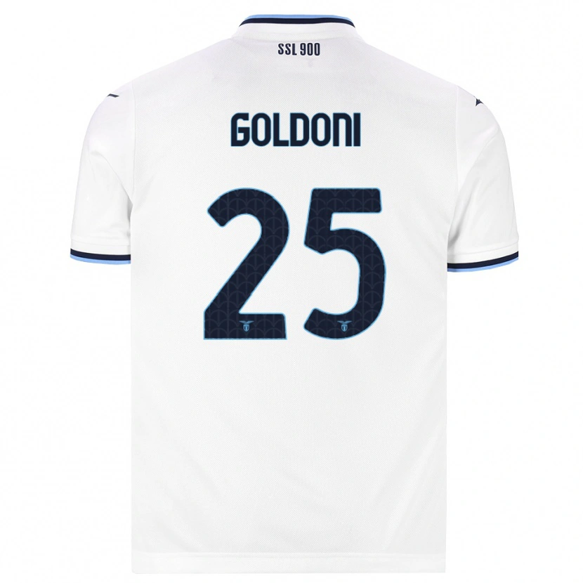 Danxen Herren Eleonora Maria Goldoni #25 Weiß Dunkelblau Auswärtstrikot Trikot 2026/27 T-Shirt Österreich