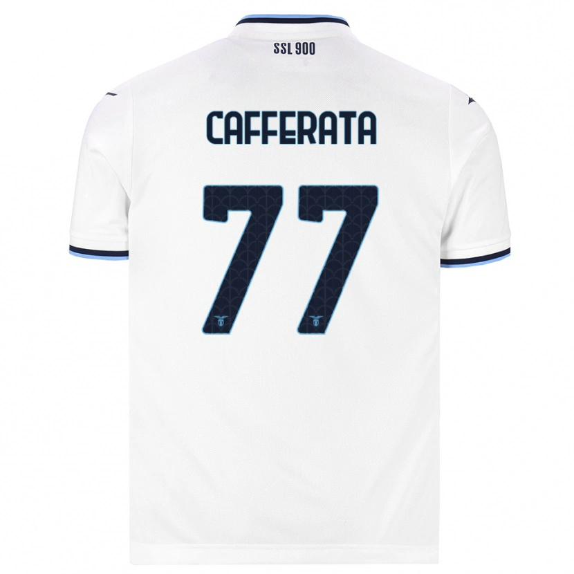 Danxen Herren Federica Cafferata #77 Weiß Dunkelblau Auswärtstrikot Trikot 2026/27 T-Shirt Österreich