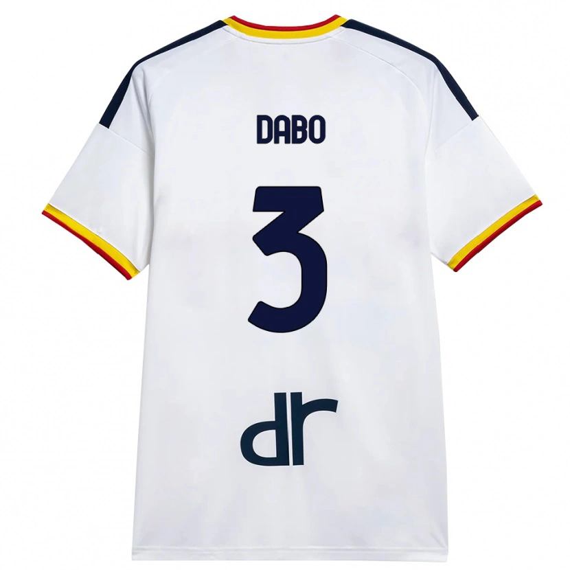 Danxen Herren Ismael Dabo #3 Weiß Gelb Rot Auswärtstrikot Trikot 2026/27 T-Shirt Österreich