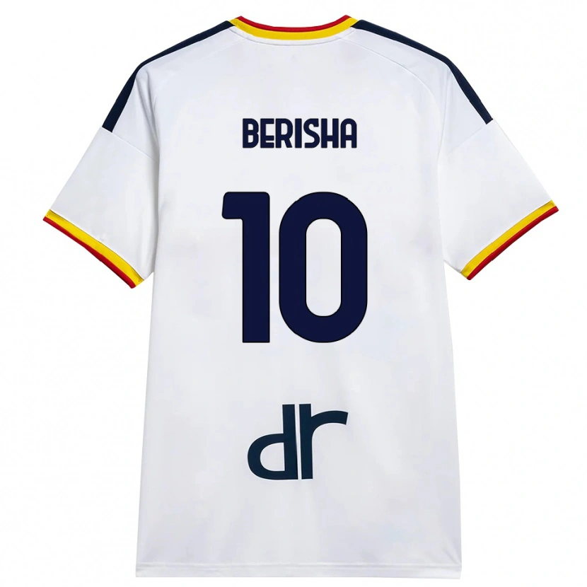 Danxen Herren Medon Berisha #10 Weiß Gelb Rot Auswärtstrikot Trikot 2026/27 T-Shirt Österreich