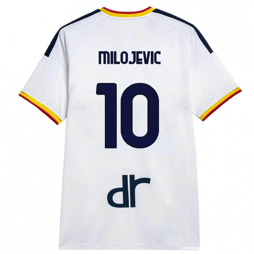 Danxen Herren Nemanja Milojevic #10 Weiß Gelb Rot Auswärtstrikot Trikot 2026/27 T-Shirt Österreich
