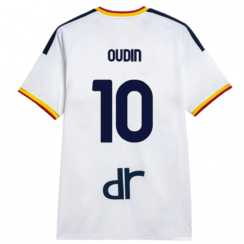 Danxen Herren Rémi Oudin #10 Weiß Gelb Rot Auswärtstrikot Trikot 2026/27 T-Shirt Österreich