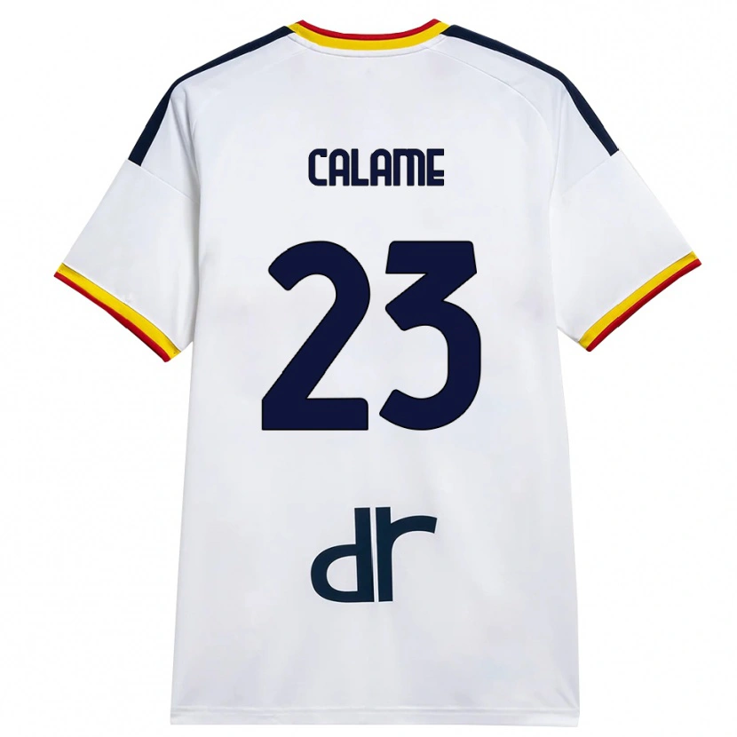 Danxen Herren Marouane Calame #23 Weiß Gelb Rot Auswärtstrikot Trikot 2026/27 T-Shirt Österreich