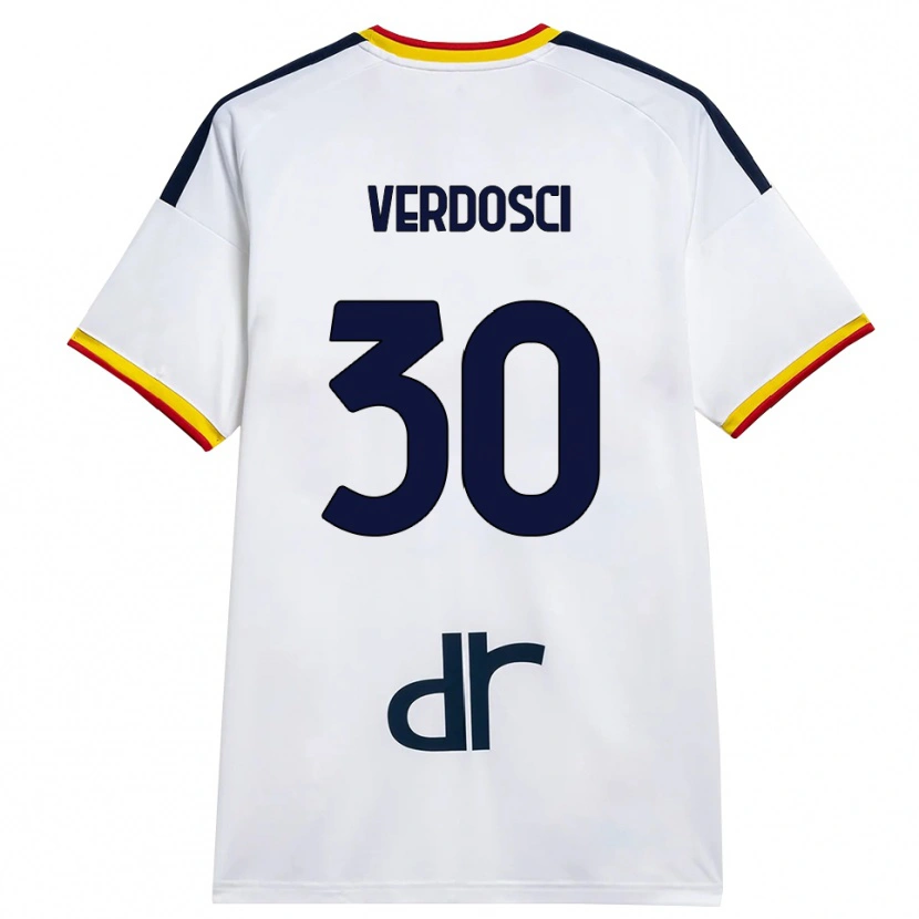 Danxen Herren Simone Verdosci #30 Weiß Gelb Rot Auswärtstrikot Trikot 2026/27 T-Shirt Österreich