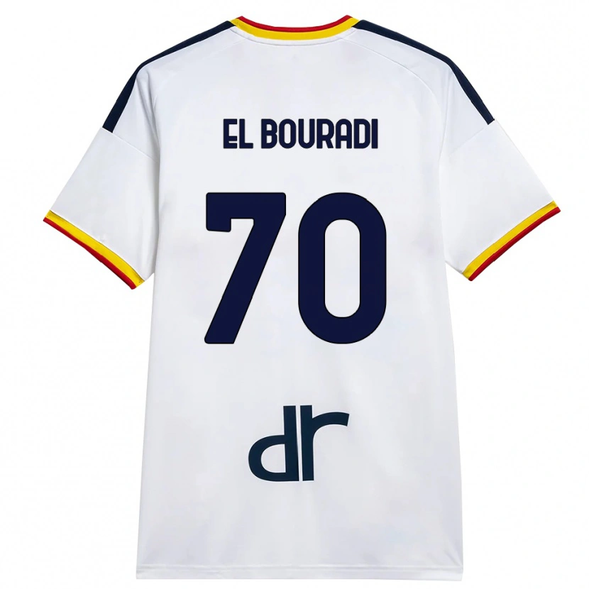 Danxen Herren Walid El Bouradi #70 Weiß Gelb Rot Auswärtstrikot Trikot 2026/27 T-Shirt Österreich