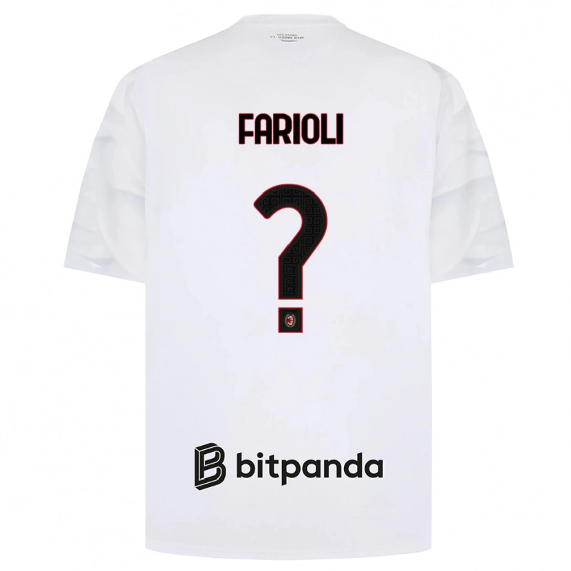Danxen Herren Simone Farioli #0 Weiß Rot Schwarz Auswärtstrikot Trikot 2026/27 T-Shirt Österreich
