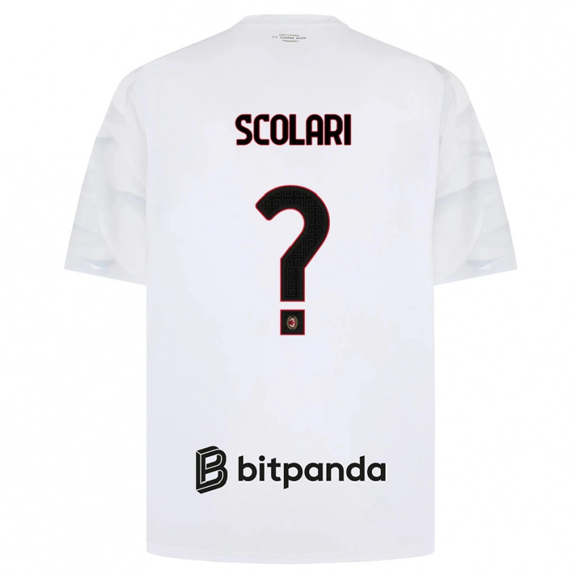 Danxen Herren Davide Scolari #0 Weiß Rot Schwarz Auswärtstrikot Trikot 2026/27 T-Shirt Österreich