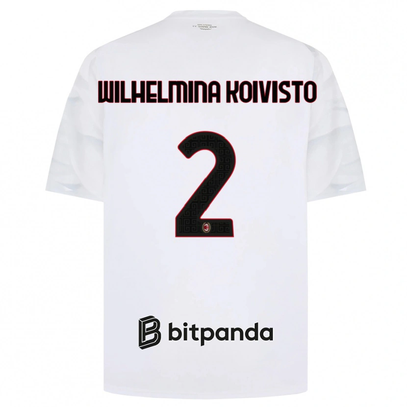 Danxen Herren Emma Wilhelmina Koivisto #2 Weiß Rot Schwarz Auswärtstrikot Trikot 2026/27 T-Shirt Österreich